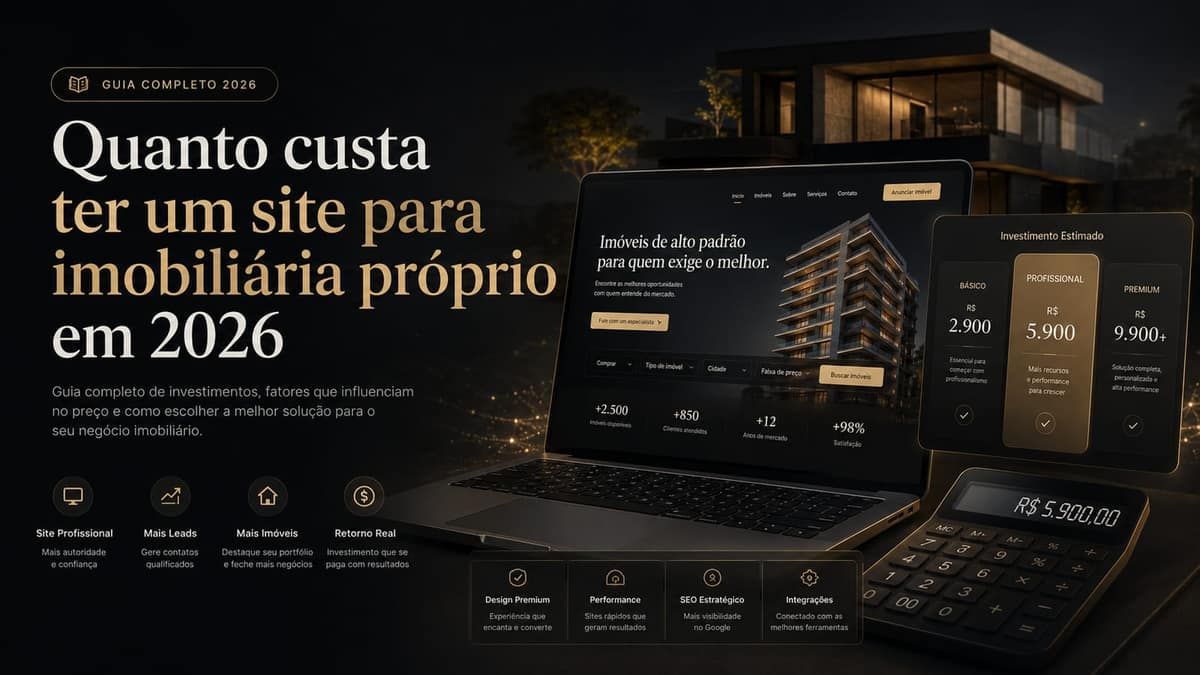 Conceito de investimento e alto padrão imobiliário digital
