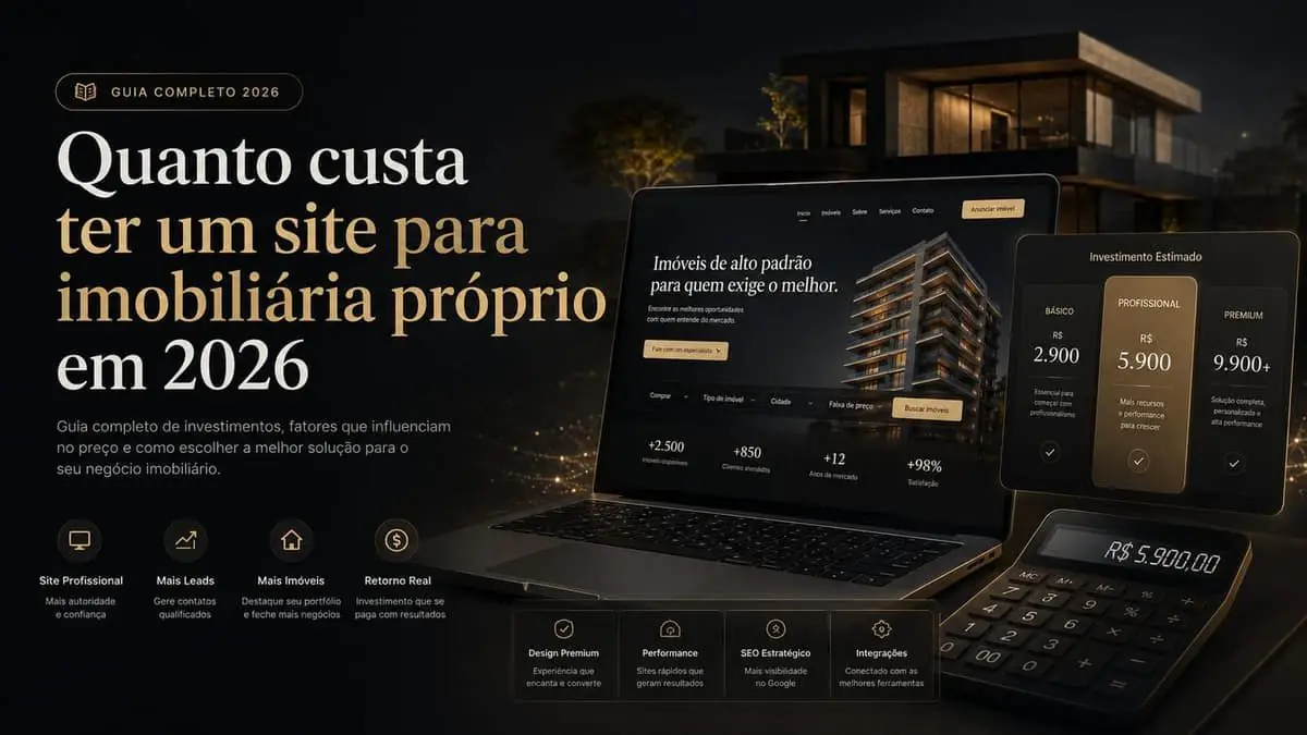 Conceito de investimento e alto padrão imobiliário digital