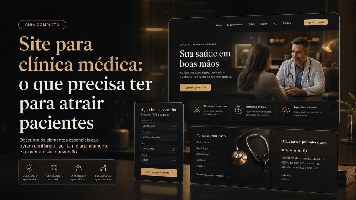 Conceito de tecnologia médica e interface digital para clínicas