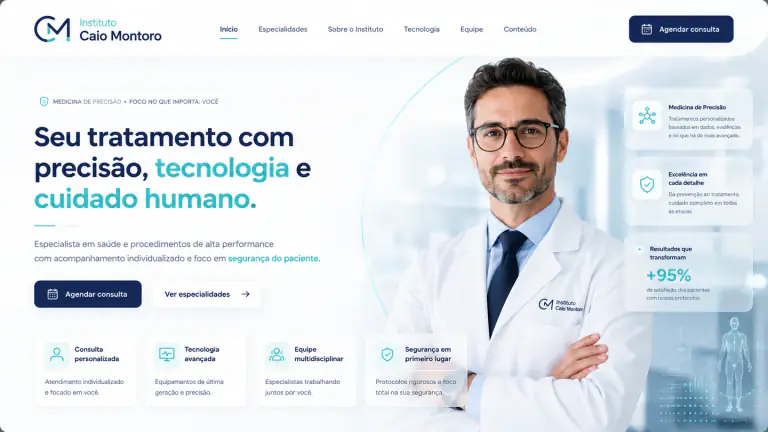 Projeto de site Instituto Caio Montoro