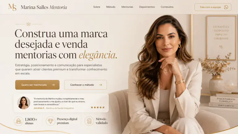 Case Marina Salles Mentoria: Branding